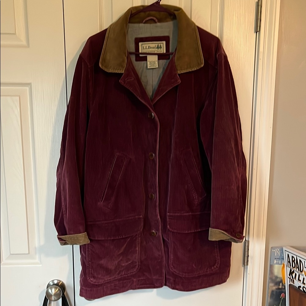 L.L. Bean Women’s Corduroy Chore Utility Jacket XXL Lined